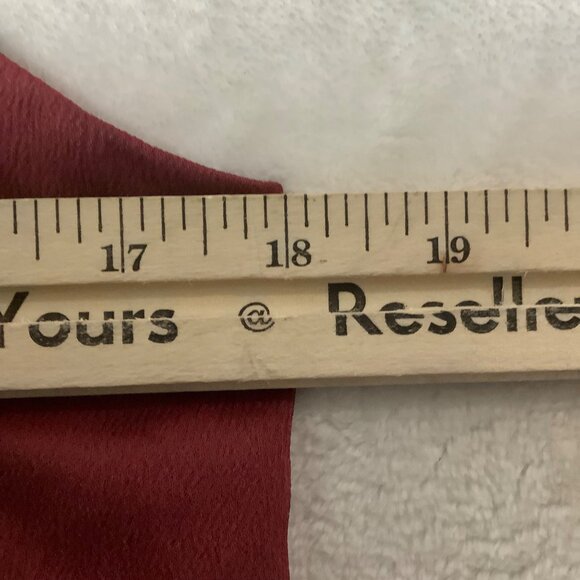 EXPRESS Sleeveless V-Neck Blouse Women Medium Rust Red Lightweight Wide Straps - Picture 5 of 7